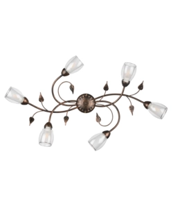 Onli Bronzo Plafoniera 6 Luci "Liliana" E14